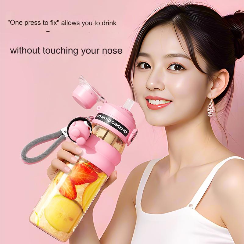 Стильная бутылка для воды BPA-Free с трубочкой