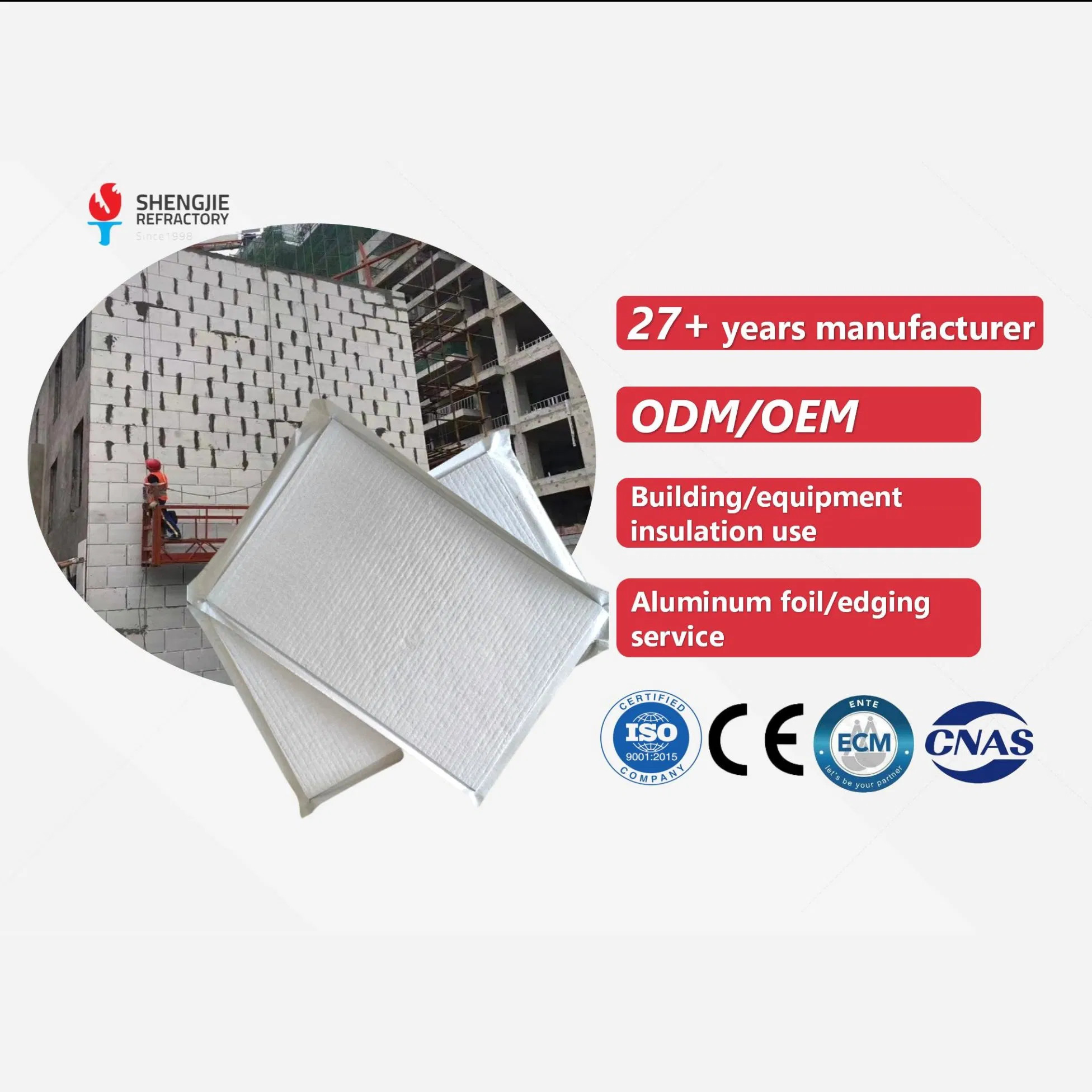 Vacuum Insulation Panel Fiber Glass Insulation Core L for Construction