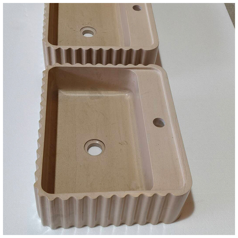 Creme Fatima Limestone Rectangle Floating Sinks