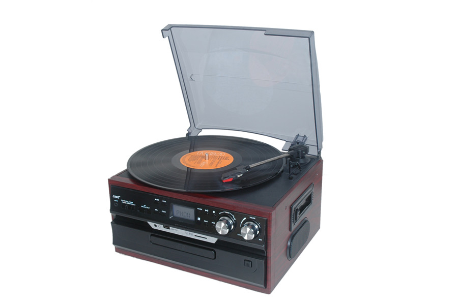 Professional Audio Turntable with USB Connectivity and Speakers