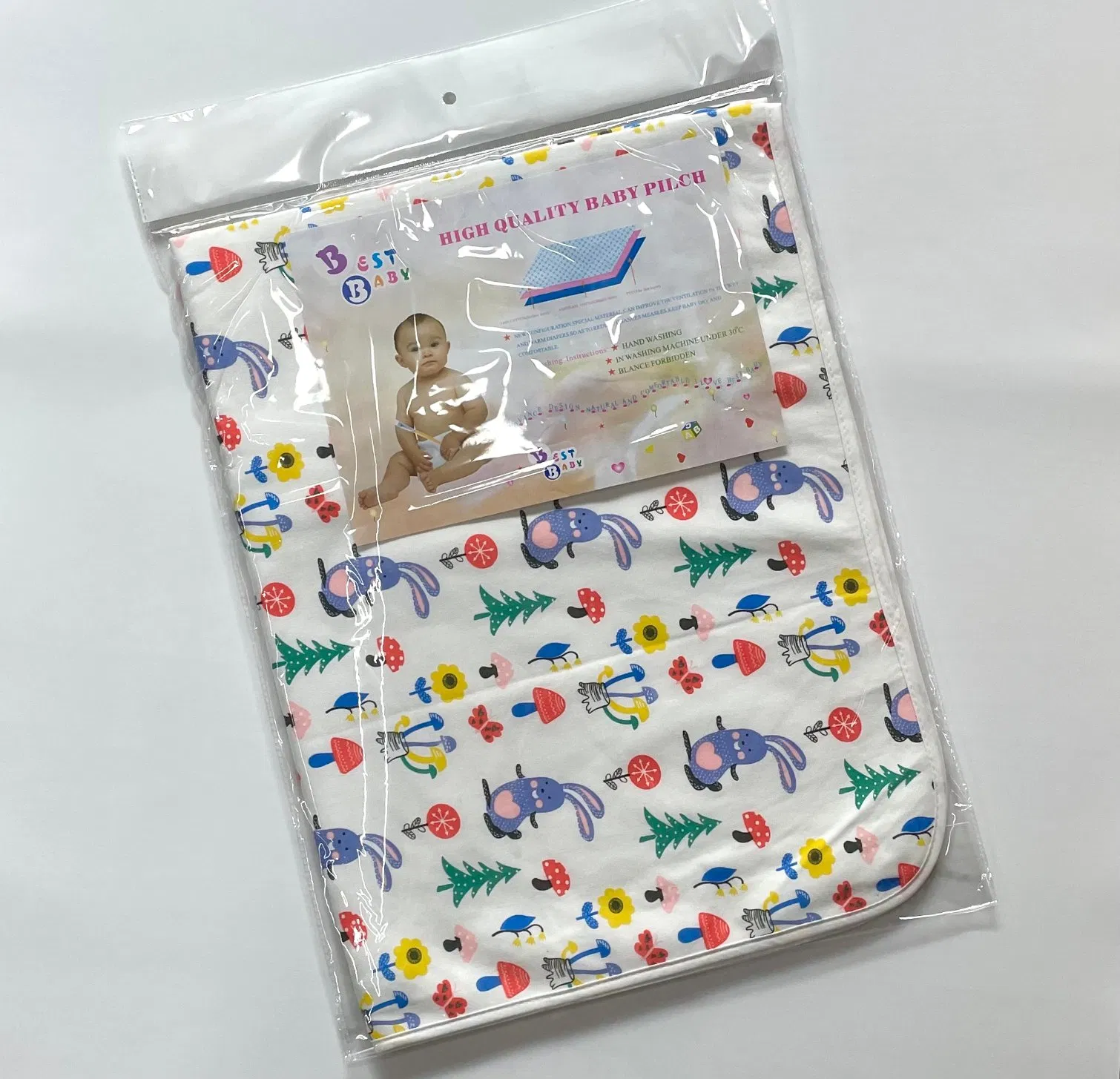 Milk Protein Fiber Knitted Fabric Underpad for Baby or Adult