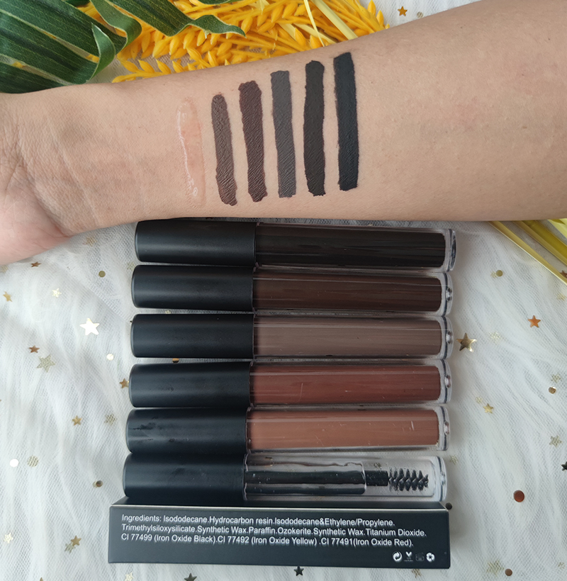 Vegan Long Lasting Eyebrow Tint Mascara Gel Styling Brow Makeup Private Label Wateproof Eyebrow Dye Tint