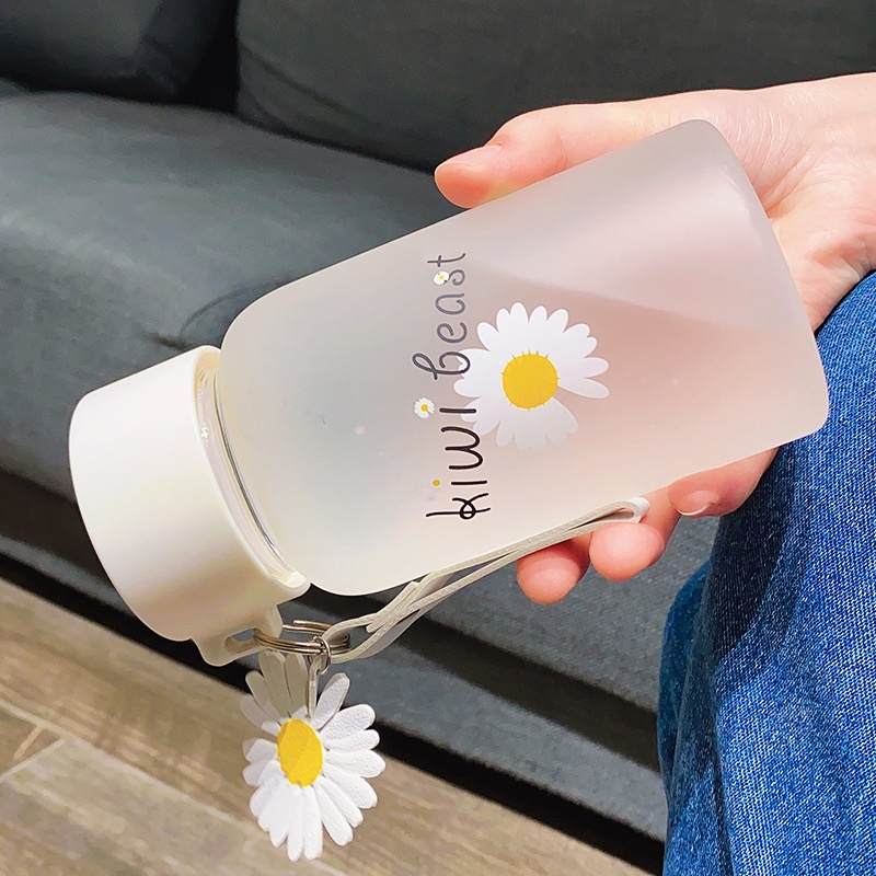 Clear Wide Mouth High Borosilicate Glass Water Bottle for Drinking with BPA Free Silicone Lid