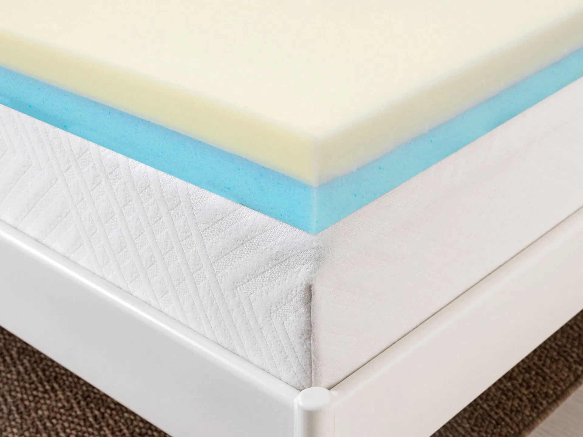 Wholesale China Colchones Sleeping Orthopedic Topper Queen / King Vacuum Packing Memory Foam Visco Latex Mattress