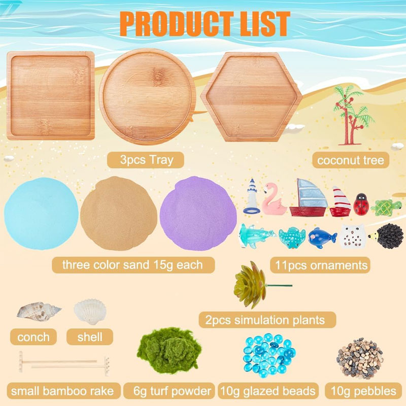 Набор для сада дзен японский Океанский пляж песочница