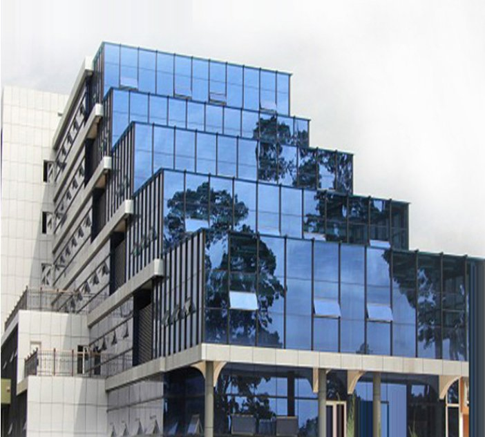 4mm Dark Blue Reflective Glass/Folat Glass/Building Glass/Window Glass