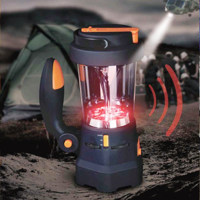 Портативный фонарь-радио с сигналом SOS и зарядкой