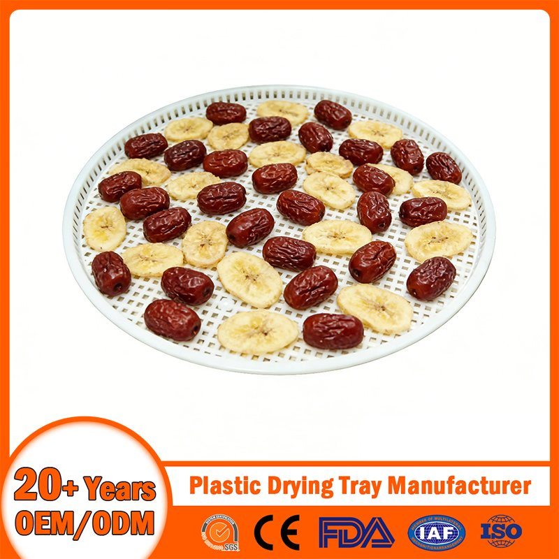 China Plastic Drying Tray Manufacturer Stackable/Nestable/Perforated/Mesh/Solid Bottom Plastic Cooling/Freezing/Dried Tray for Seafood/Fruit Aquaculture/Herbal