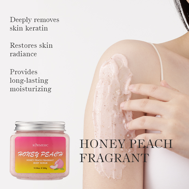 Factory Price Honey Peach Avocado Mango Cream Whitening Exfoliating Smooth Body Scrub
