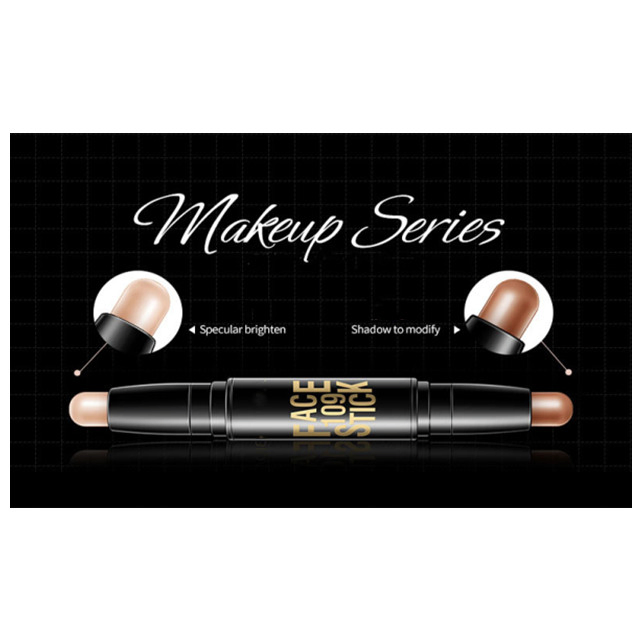 Private Logo Double-Headed Shadow Repair Stick Concealer and Repair Face Shadow Highlighter Pen