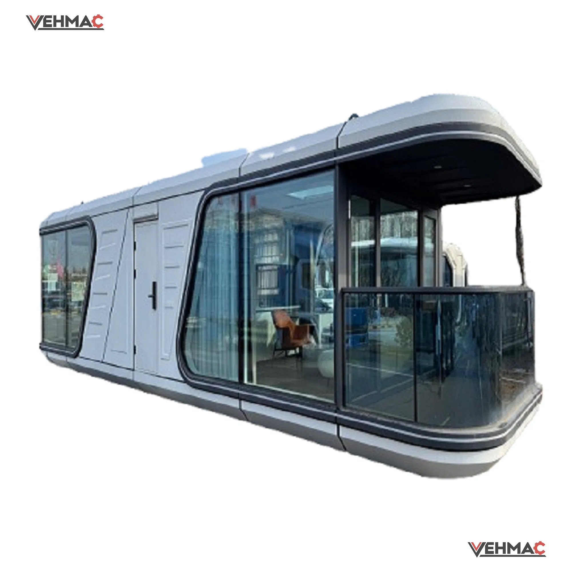 Customized Mobile Tiny House Modern Vacation Hotel Space Capsule with Double Bed for Sale