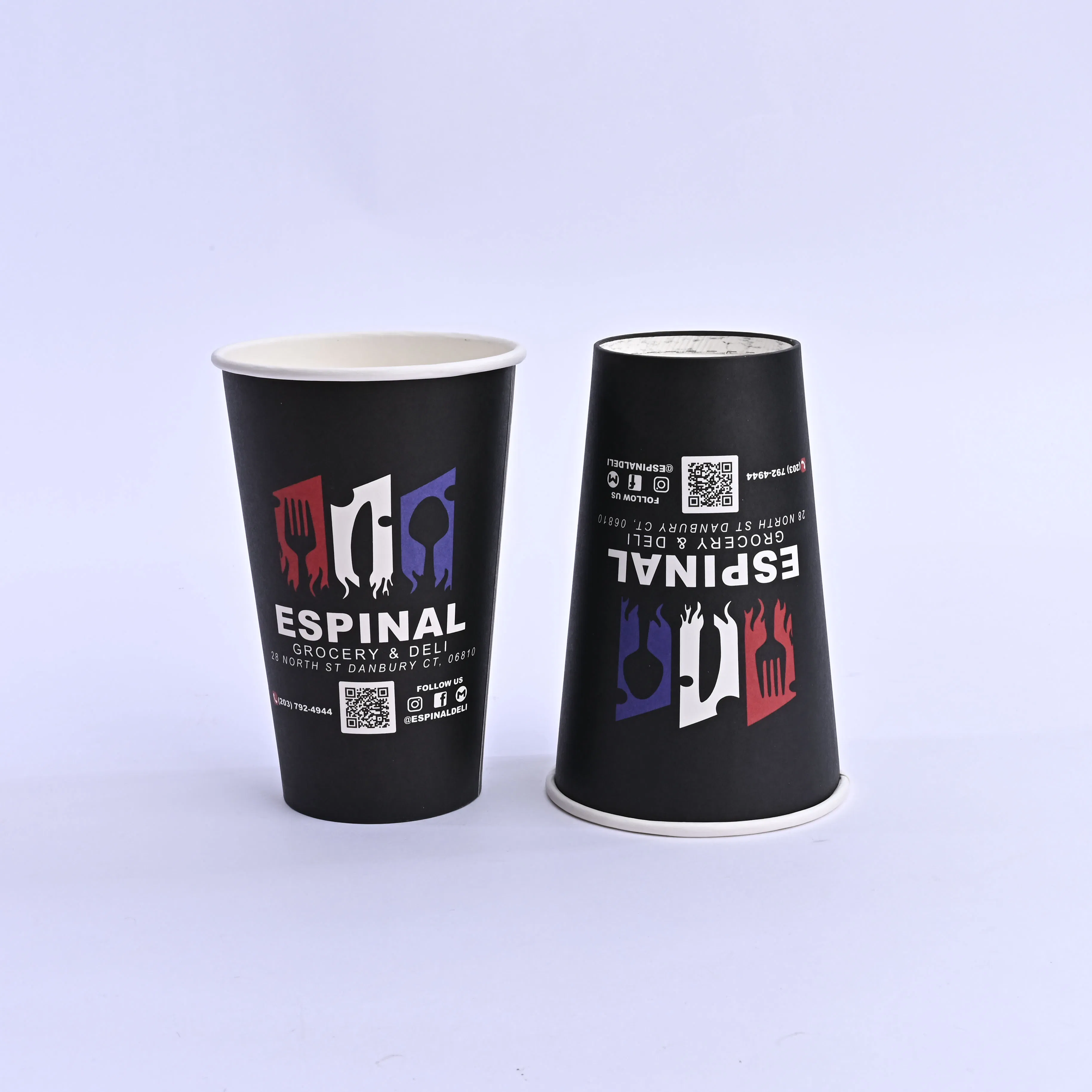 Бумажный стакан для напитков с печатью на заказ