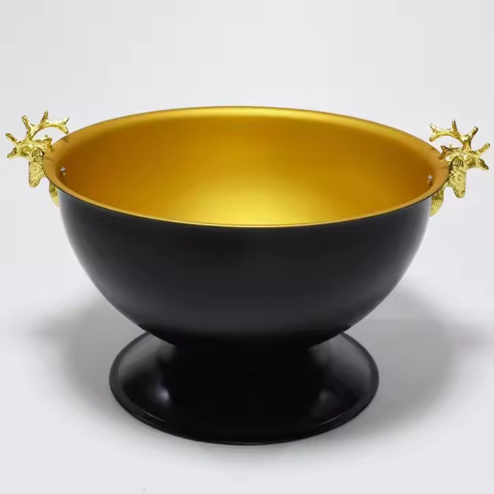 High-End Stainless Steel Wine Cooler – Multipurpose Ice Bucket for Champagne and Red Wine