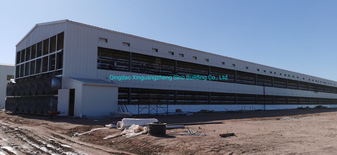140000 Chicken House Building Galvanized Prefab Poultry Farm Steel Structure Storage/Metal/ Shed