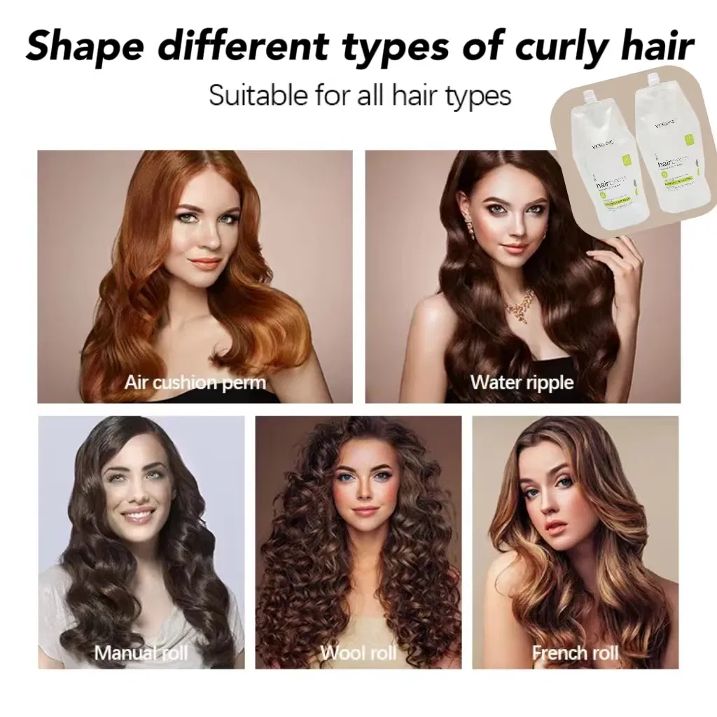 Factory Price Salon Quality Long Lasting Hair Curling Cream Professional No Stimulation Hair Wave Perm Lotion 1000ml*2