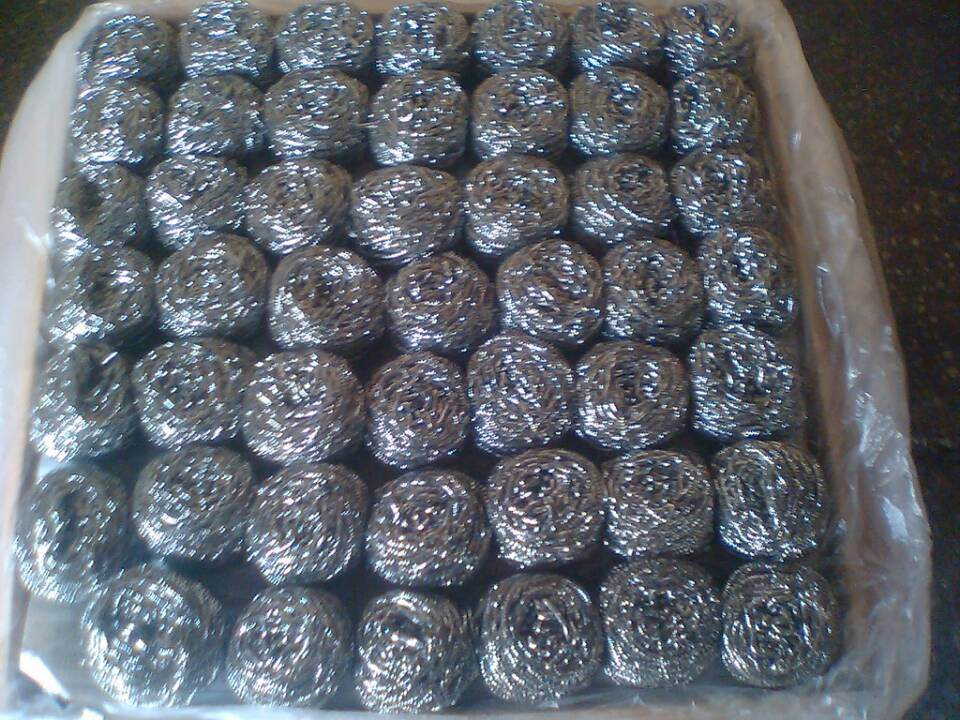 Spiral Ss Scourer with Polybag