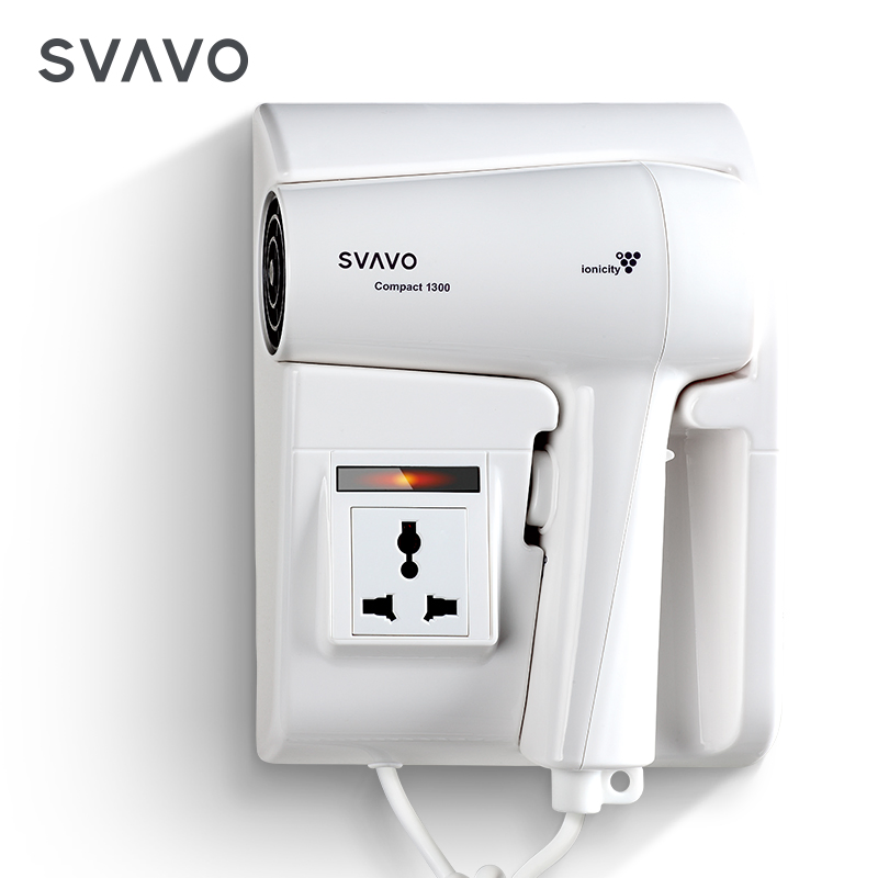 Svavo 1300W High Quality Hotel Bathroom Wall Mounting Hair Dryer