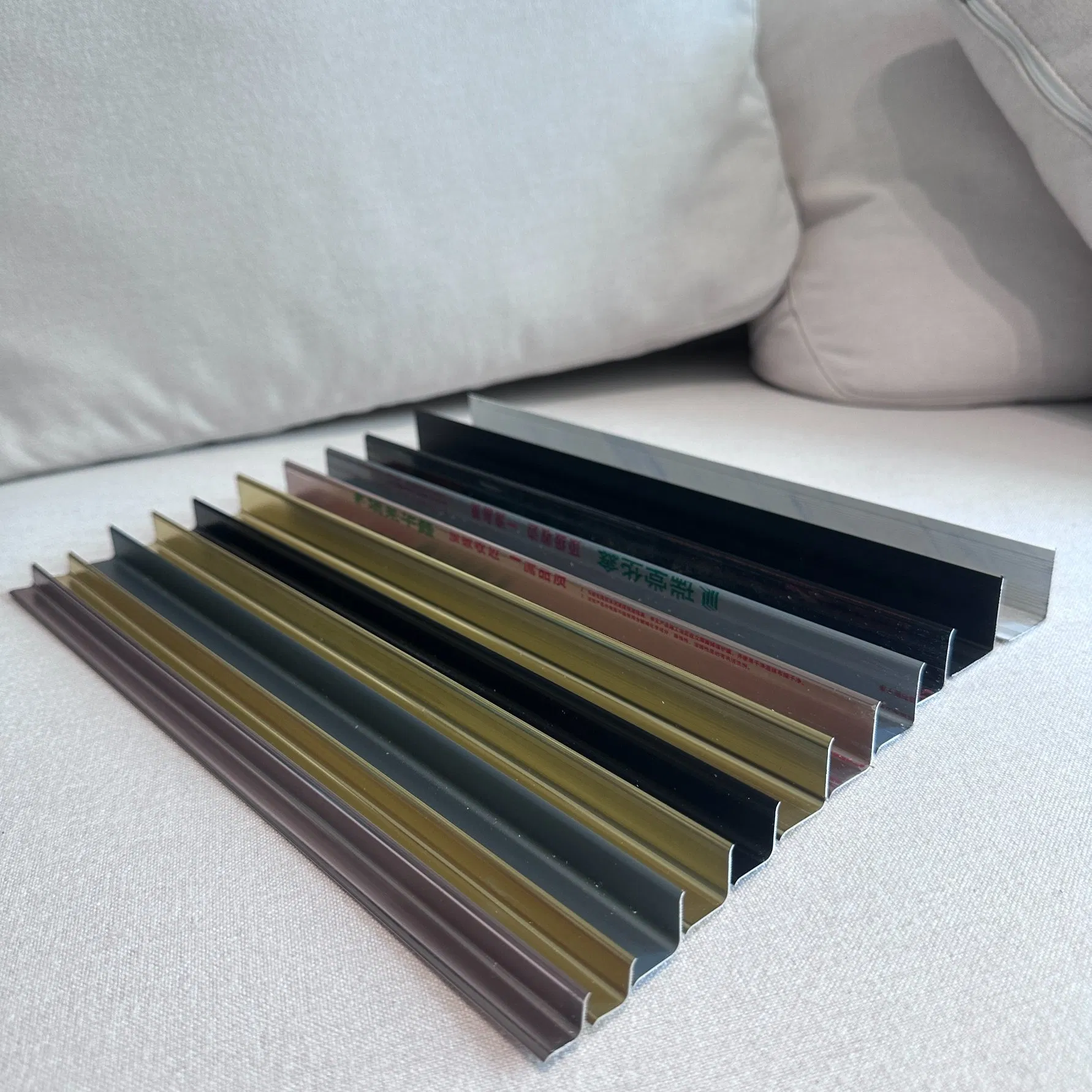 Simple Anodized Aluminum Decorative Strips / Aluminum Strips