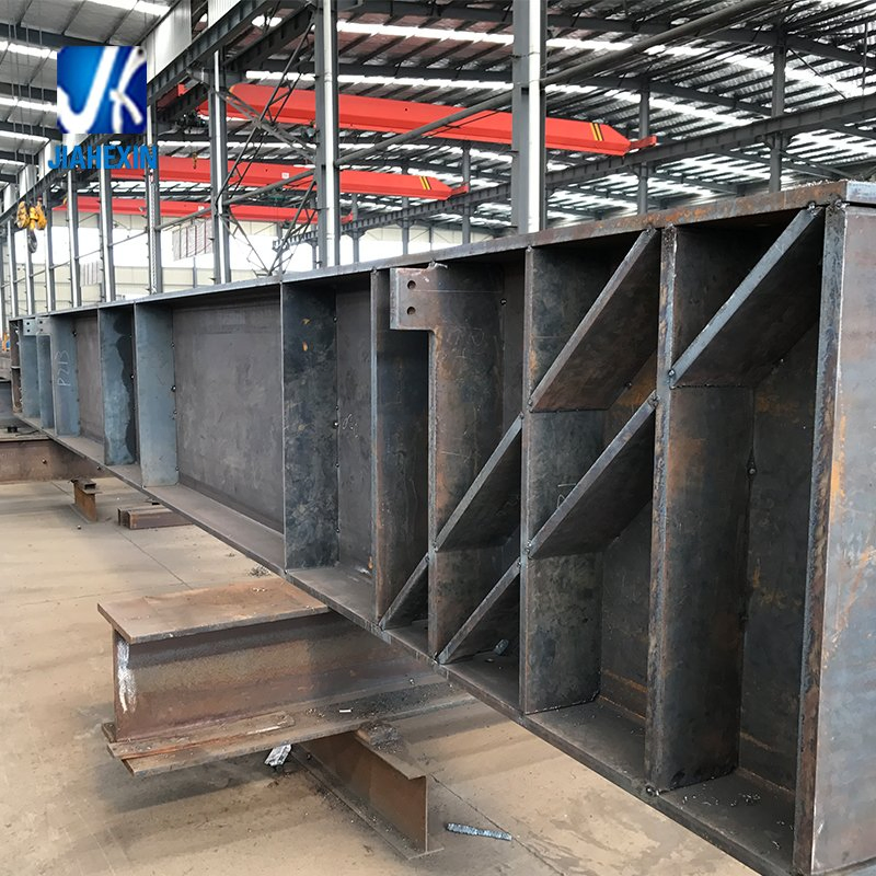 Jiahexin Steel Made Painted Wide Flange Full Penetration Welded Head Stock Bridge Beams with Taper and Transition Joints