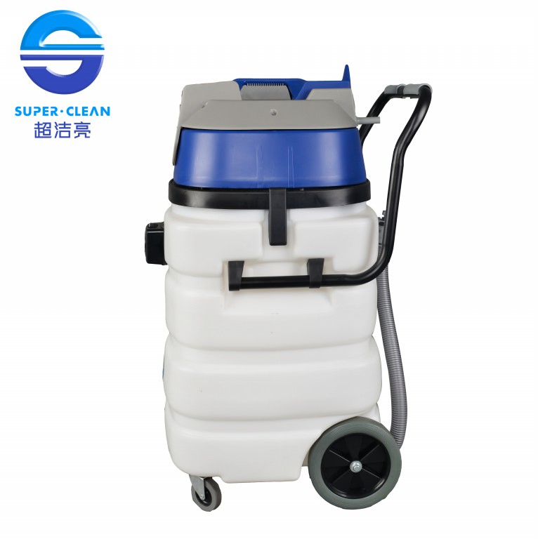 Industrial 90L Plastic Tank Wet and Dry Vacuum Cleaner with Two Motors