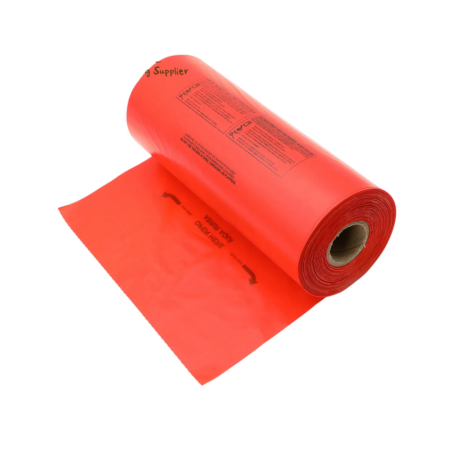 Durable Hospital Biohazard Waste Disposal Bags in Yellow and Red
