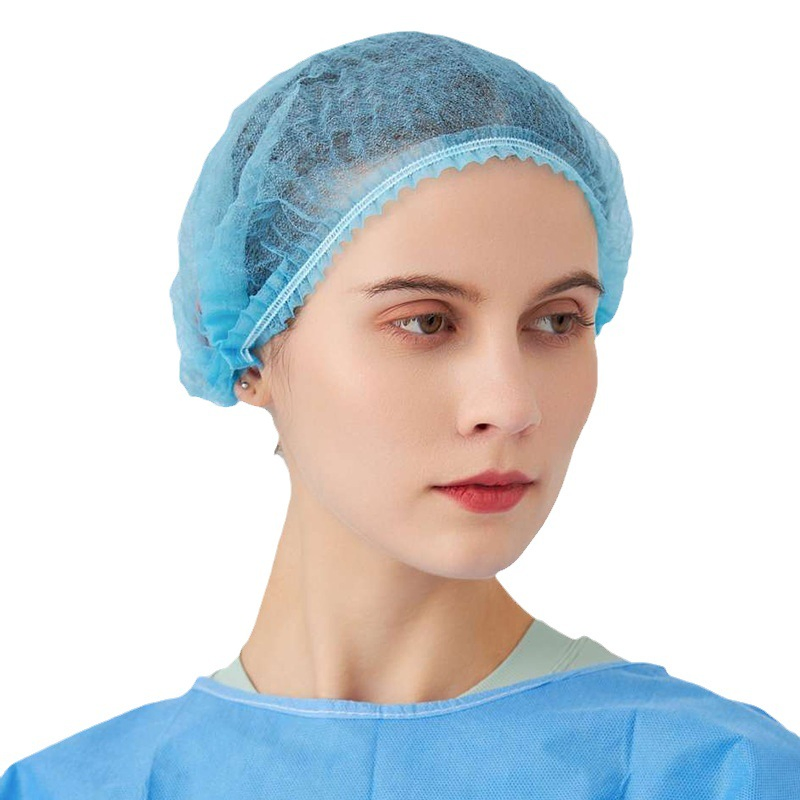 Wholesale of Disposable Non-Woven Labor Protection Mushroom Hat Net Cap