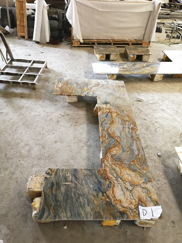 Fusion Quartzite / Brazil High Quality Multicolor Tiles & Slabs