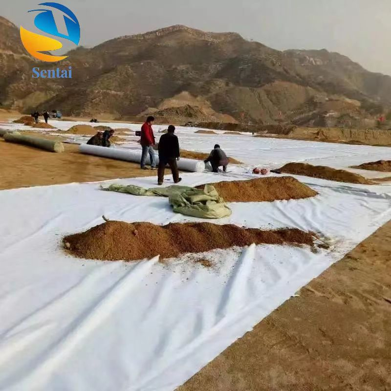 Short Wire Geotextile Holes Are Not Easily Blocked, High Permeability, Corrosion Resistance, Short Wire Needle Punched Non-Woven Geotextile