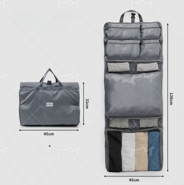 Portable Travel Organizer Bag for Clothes, Underwear, and Briefs - 10-in-1