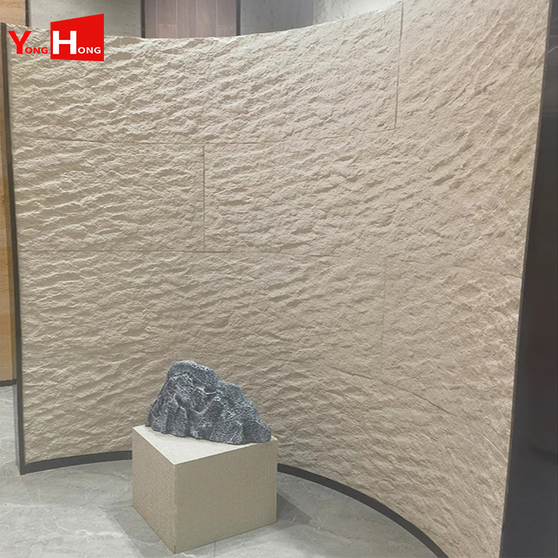 Soundproof Flexible Wall Panel Artificial Marble Soft PU Stone Polyurethane Rock Wall Panel