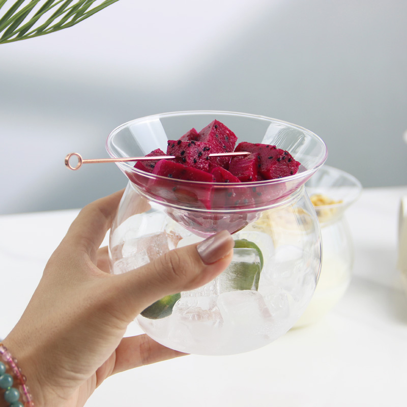 Creative Transparent Glass Bowl for Molecular Gastronomy
