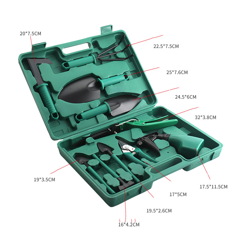 Heavy Duty 10PCS Gardening Kit with Storage Organizer and Hand Tools Bl15797