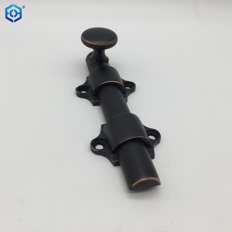 Black Heavy Duty Solid Brass Attic Latch Slide Bolt for Dutch Sliding Door