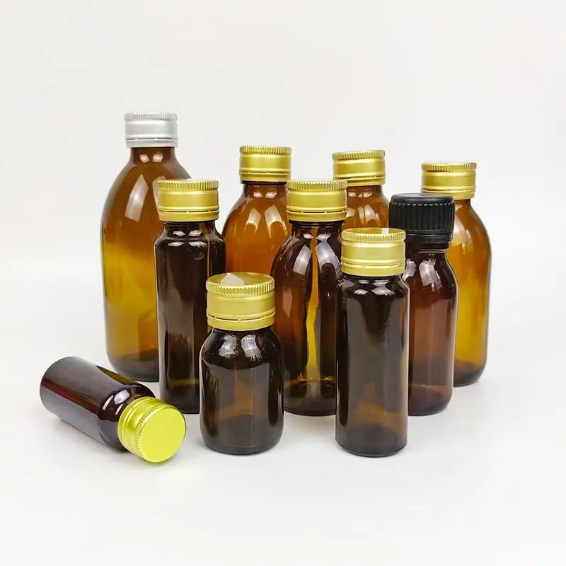 Brown Sealed Various Specifications Medicine Glass Syrup Bottle