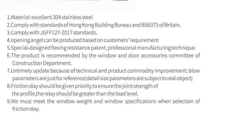 3h Inc. Factory Price High Quality Casement Window Friction Hinge Hhk10A