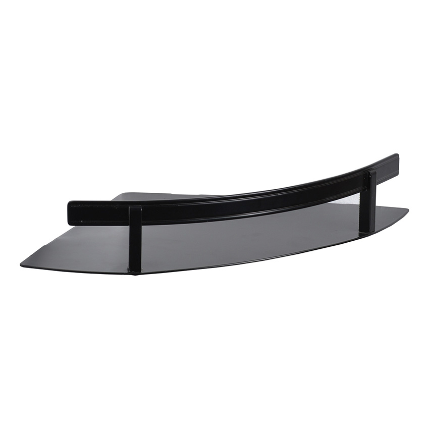 Triangular Wall Shelf with Guardrail Bathroom Corner Shelf Household