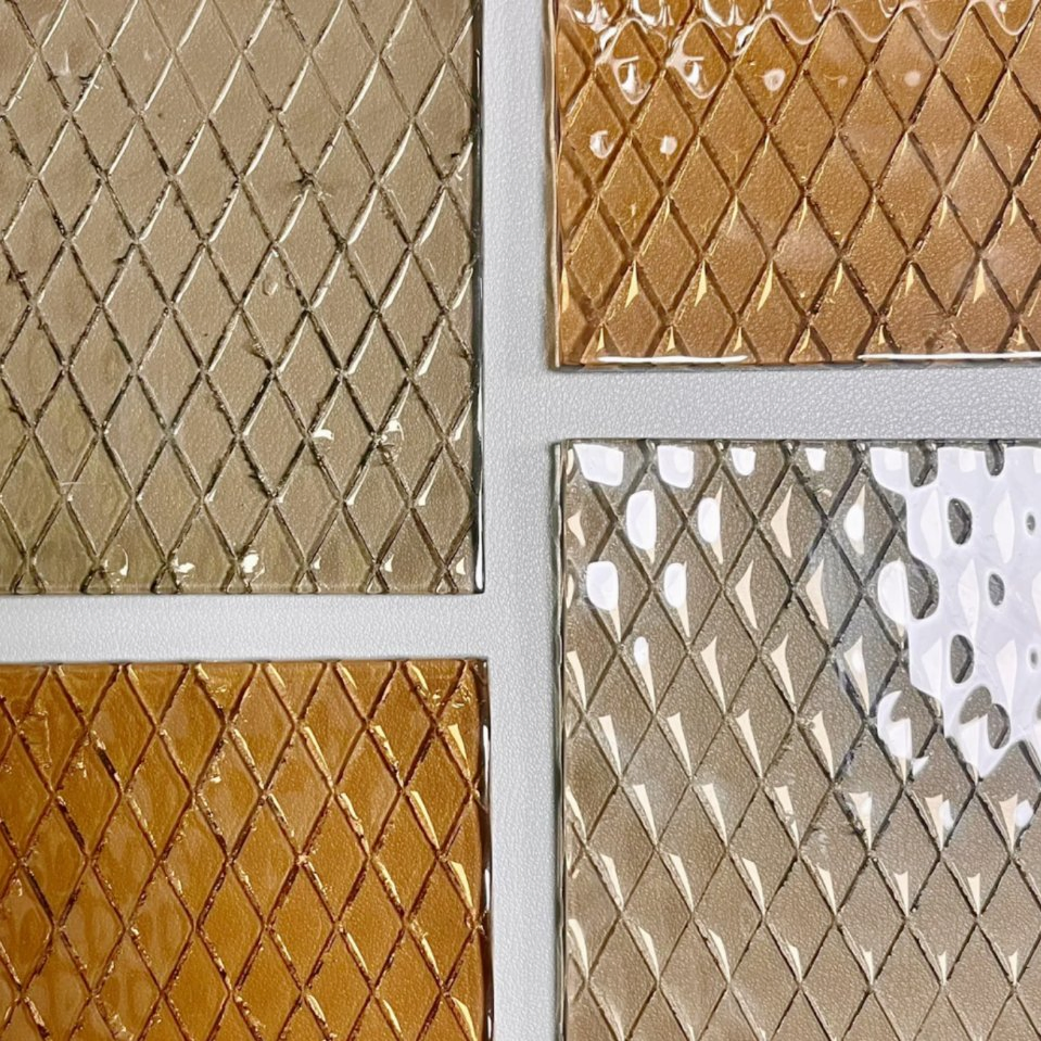 Hot Melt Glass Backdrop for Living Room