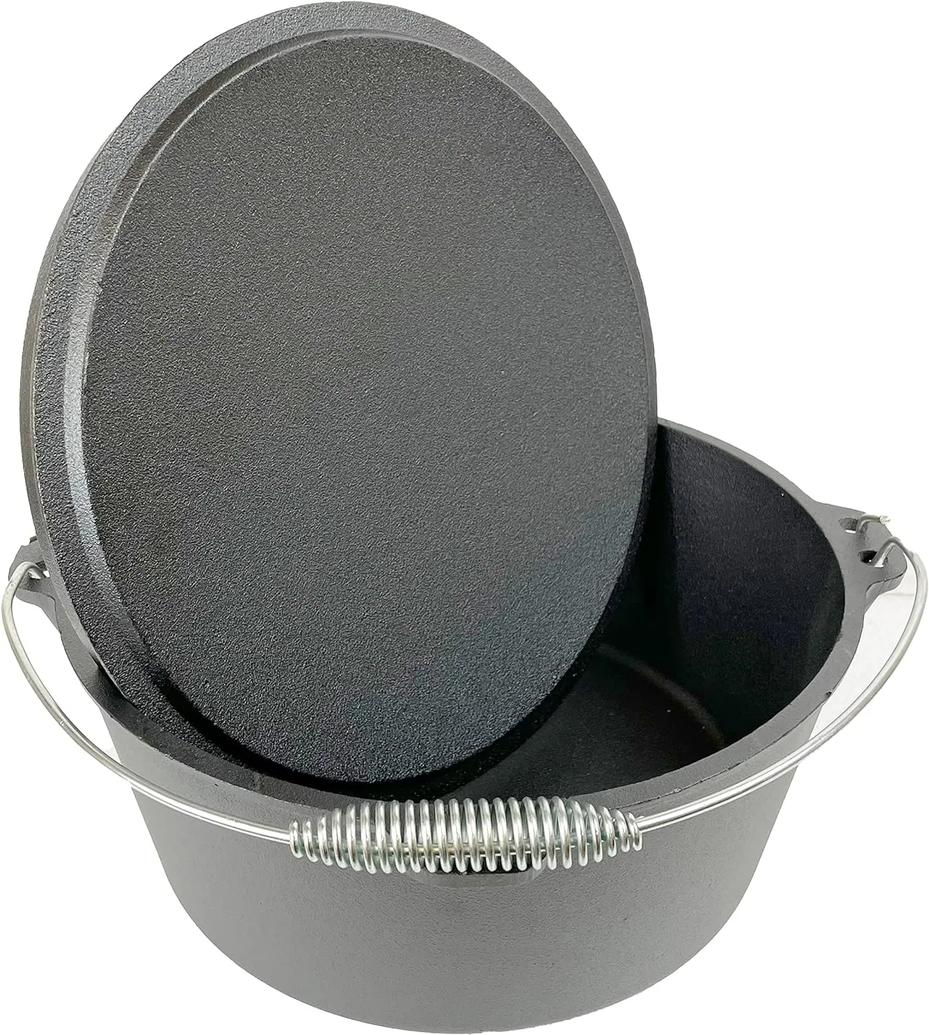 Big Size Cast Iron Outdoor Pot BBQ Dutch Oven Camping Fire Stew Pot with 3 Legs Camping Cookware