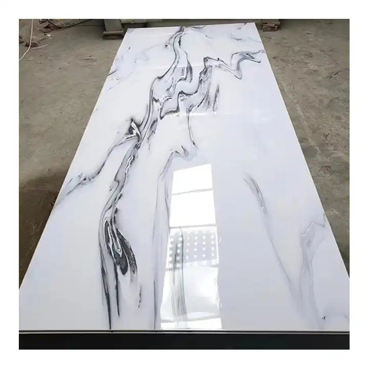 UV Marble PVC Wall Panels Sheet PVC Cladding Boards for TV Board