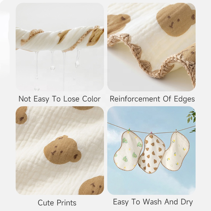 Summer Children Soft Sweat Absorbent Pillow Baby Pure Cotton Gauze Sleeping Pillows