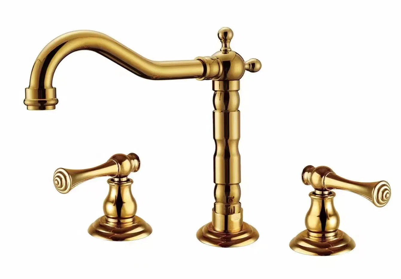North American Styles Vessel Basin Brushed Gold Finish Bath Basin Faucet