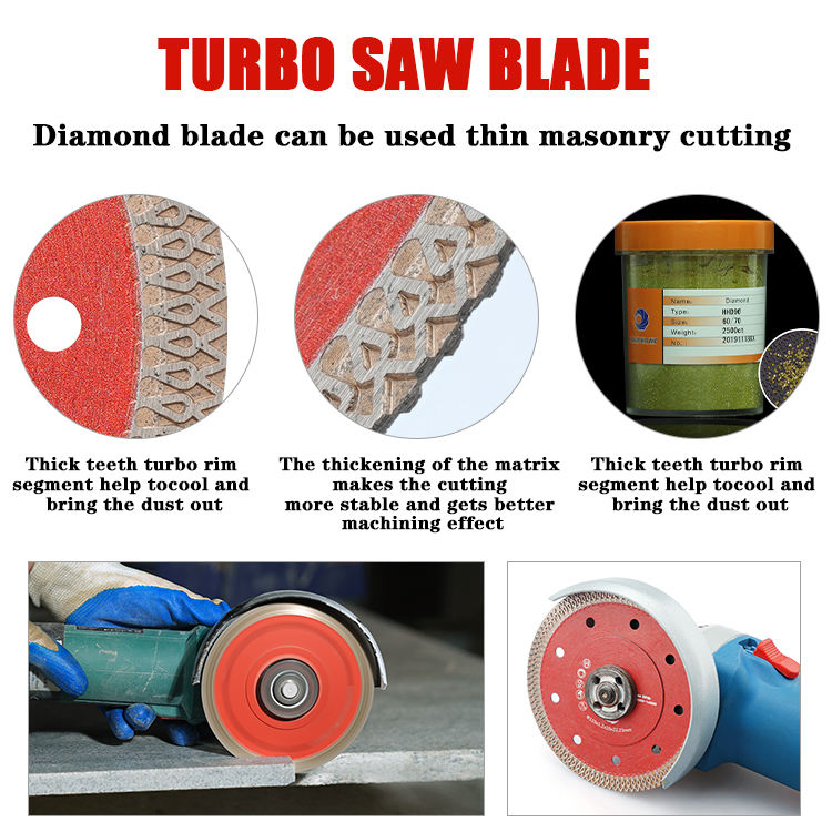 5 Inch Marble Circular Hot Press Turbogranite Diamond Cutter Saw Blade