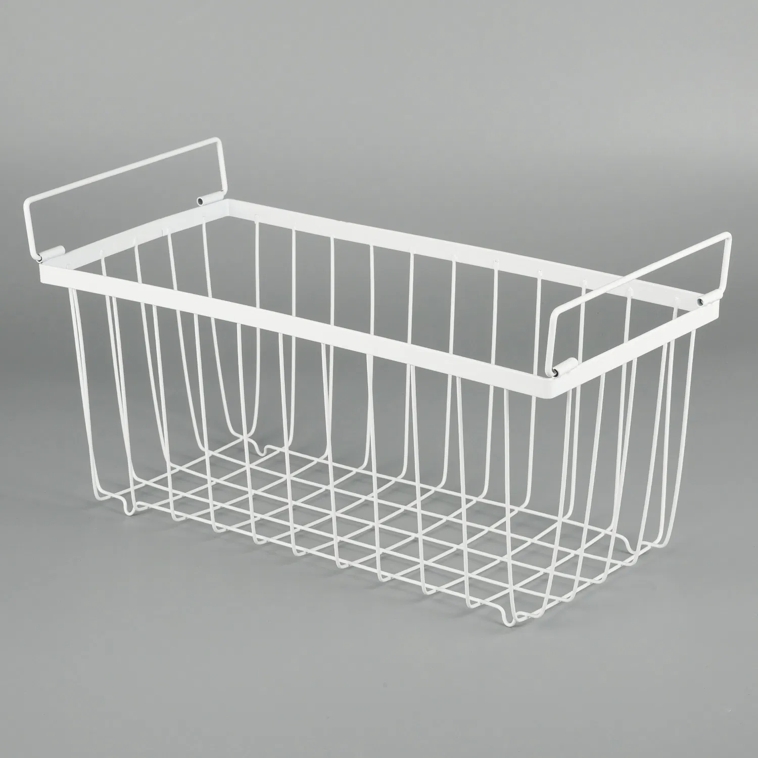 Hot-Selling Iron Storage Baskets for Kitchen & Freezer Refrigerator with Handle Partition Finishing
