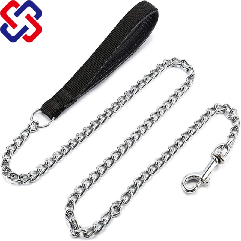 Zinc Plated Double Loop Twisted Steel Link Chain Pet Dog Chain Hot Sale