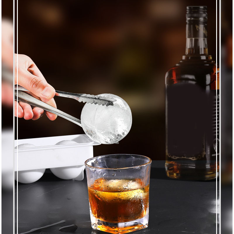 Форма для льда: шары виски, 10 ячеек, пищевой пластик