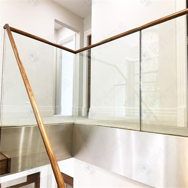 Prima Glass Railing Luxury Modern Design Style Stair U Channel Glass Railing