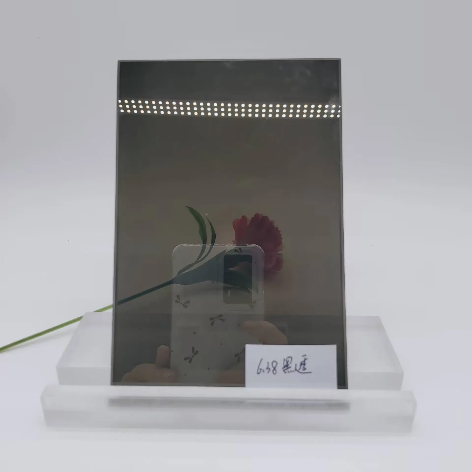 6.38mm Transparent Black Laminated Glass for Decorative/Furniture/Window/Architecture