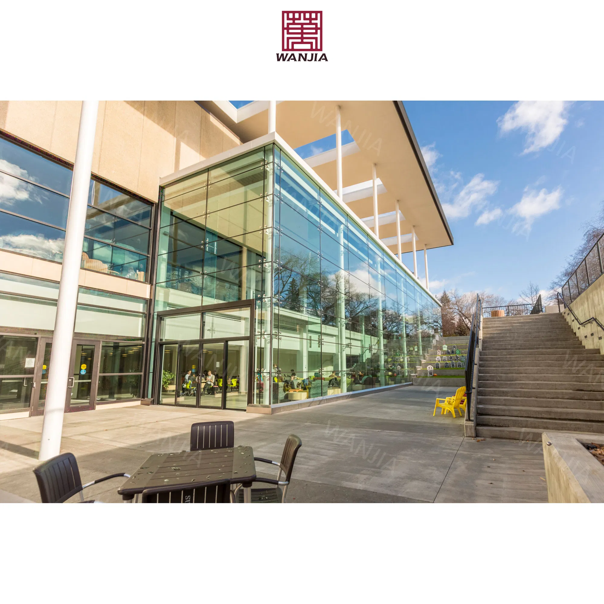 OEM/ODM Commerce Building Structural Glass Facade Double Glass Curtain Wall