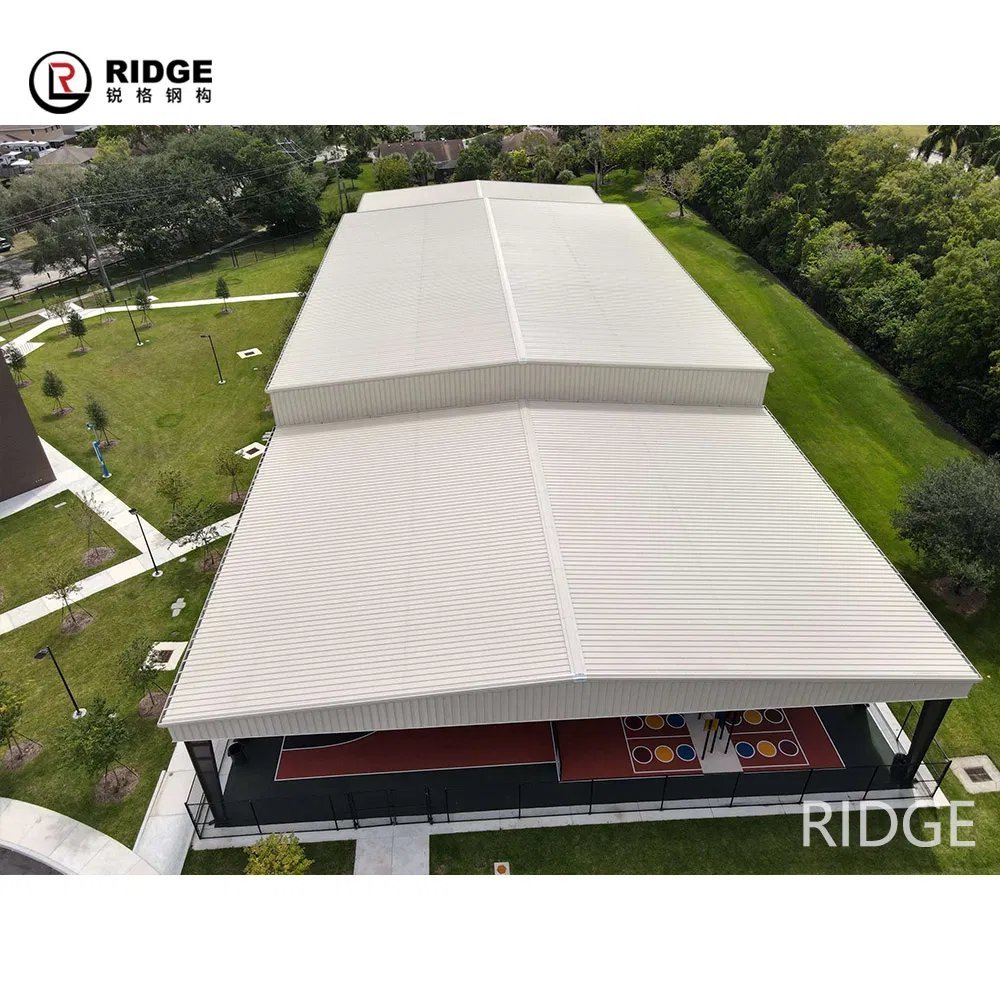 Prefabricated Steel Structure Sport Badminton Tennis Court Stadium Gymnasium Building