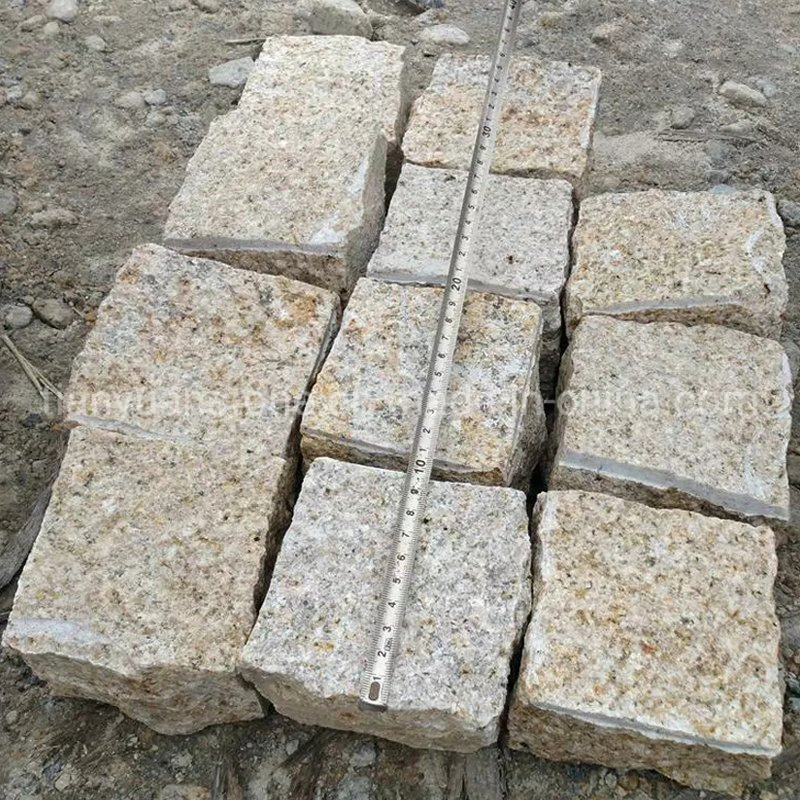 G682 Rusty Yellow Granite Cobblestone